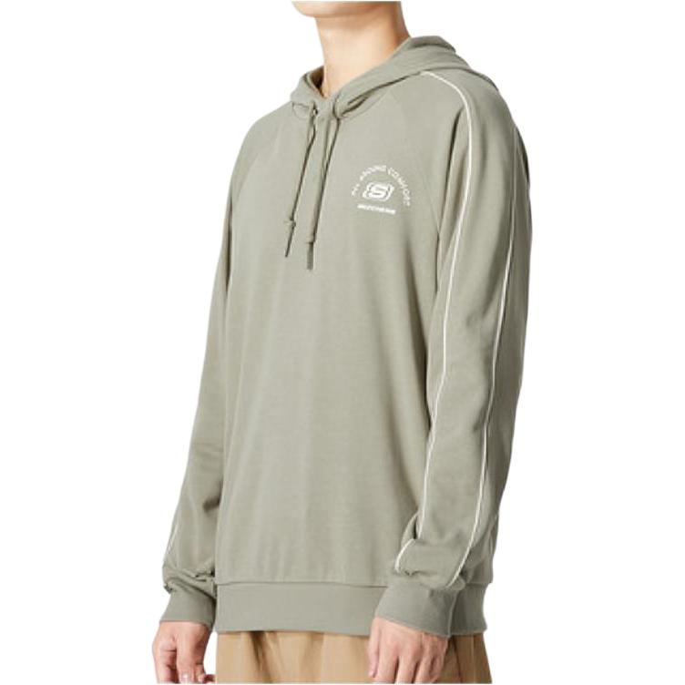 Skechers Colorful Casual Series Raglan Hoodie Sweatshirt - Bean Green L322M007-02BV