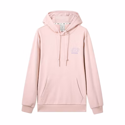 Skechers Colorful Casual Series Unisex Letters Hoodie - Pink L422U122-01NX