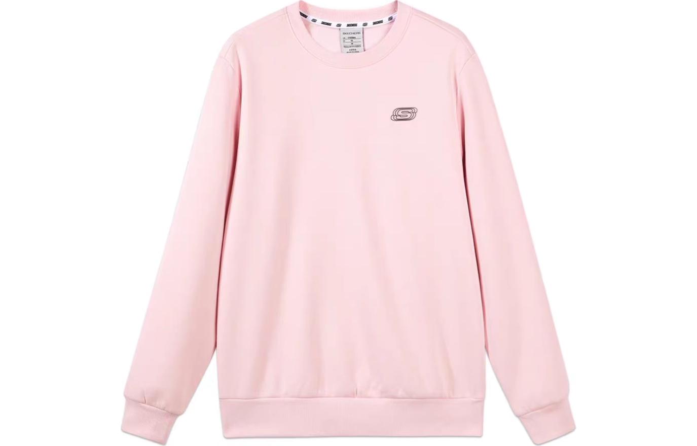 Skechers Colorful Casual Unisex Crewneck Sweatshirt in Gray Pink L422U130-01NX