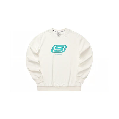 Skechers Colorful Casual Unisex Pullover Sweatshirt Cotton White L322U083-0074