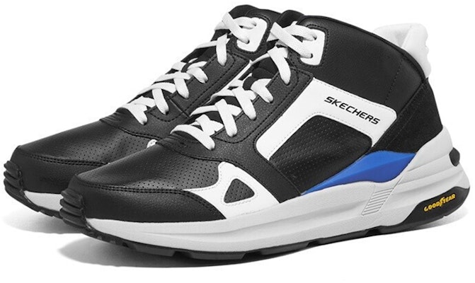 Skechers Sepatu Nyaman Penyerap Guncangan 'Hitam Biru' 237204-BLK Shop Skechers Sepatu Nyaman Penyerap Guncangan 'Hitam Biru' 237204-BLK