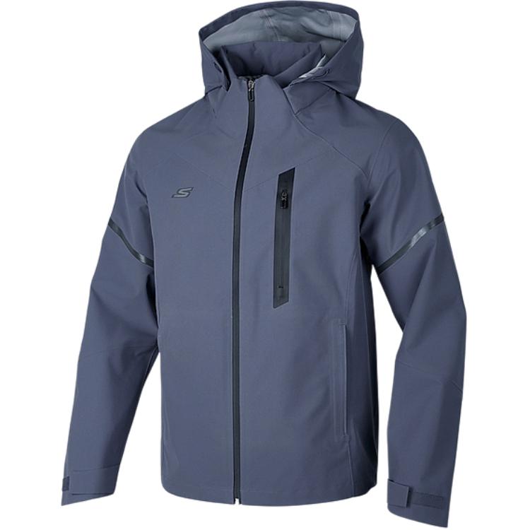 Skechers Comfort Sports Hooded Zip Jacket Dark Navy Gray P424M001-022C