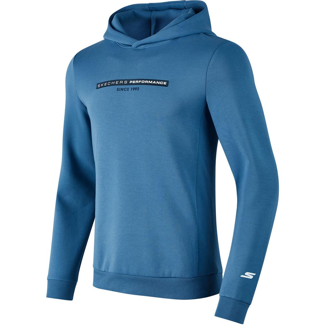 Skechers Comfortable Hoodie Copenhagen Blue Long Sleeve Sweatshirt P423M136-0378