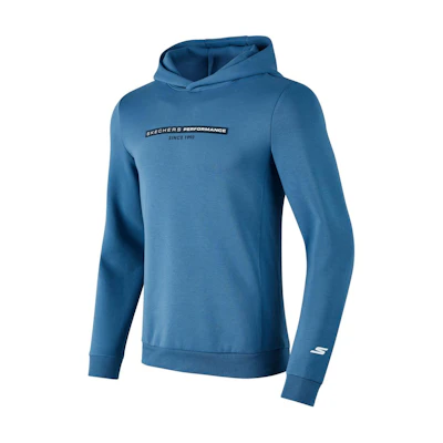 Skechers Comfortable Hoodie Copenhagen Blue Long Sleeve Sweatshirt P423M136-0378