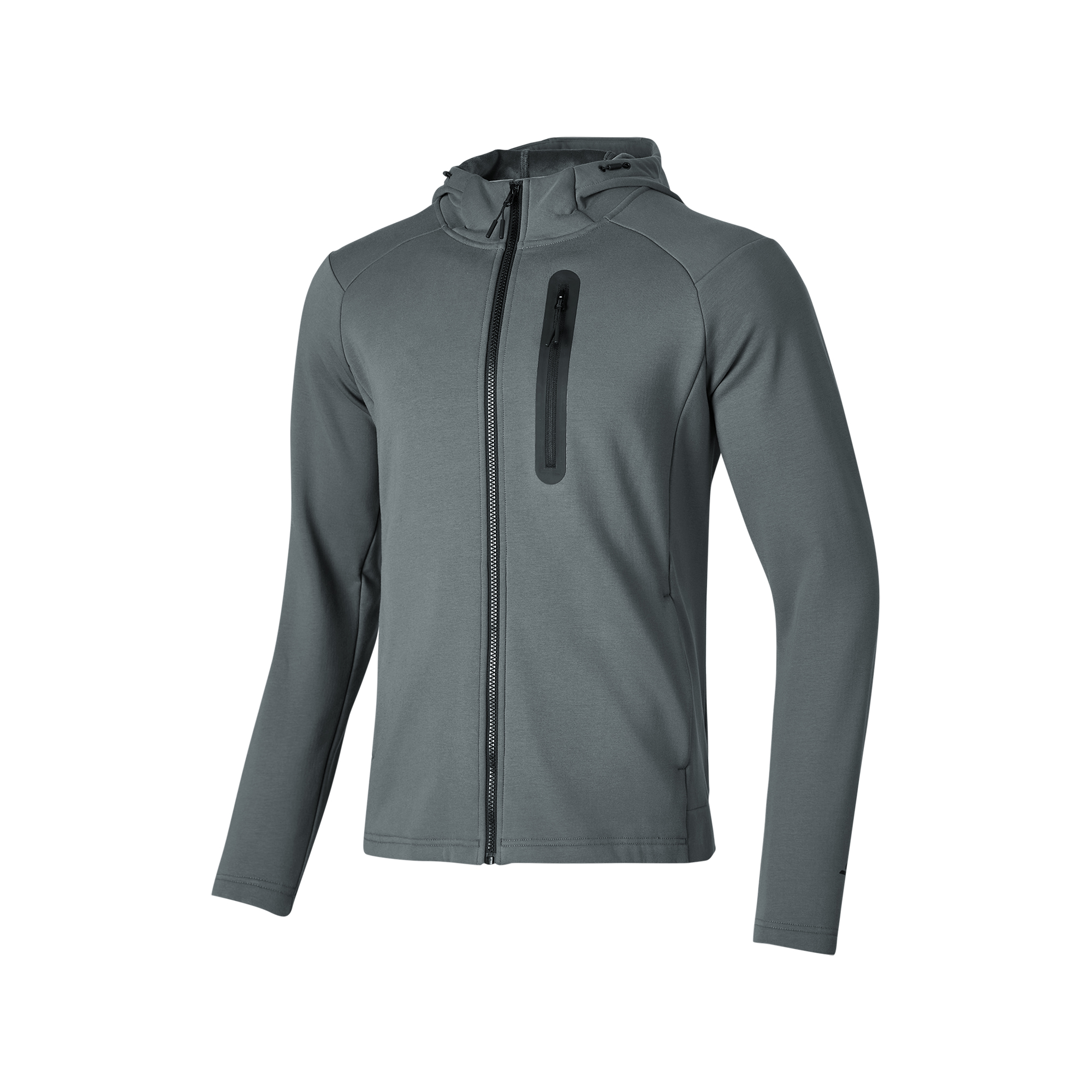 Skechers Comfortable Stylish Solid Hoodie Jacket - Gray Green P424M169-006L