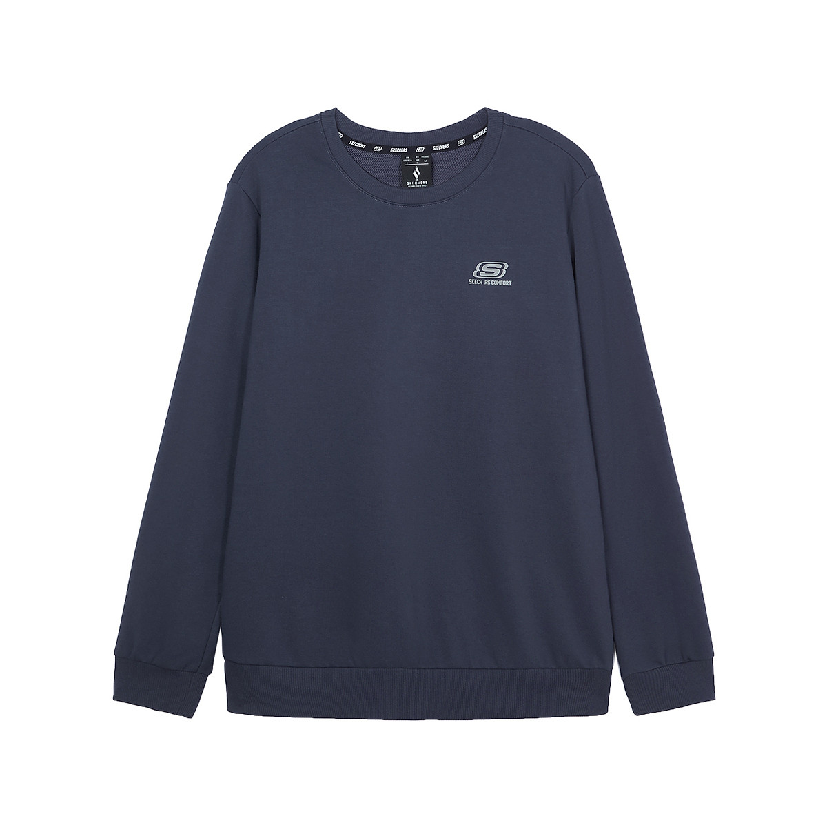 Skechers Crewneck Soft Stretch Long-Sleeve Sweatshirt Unisex Odyssey Gray L424U169-026R