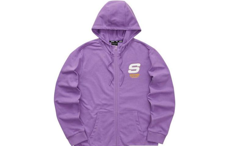 Skechers Crystal Purple Hoodie - Unisex Casual Zip-Up Jacket L321U142-00QA