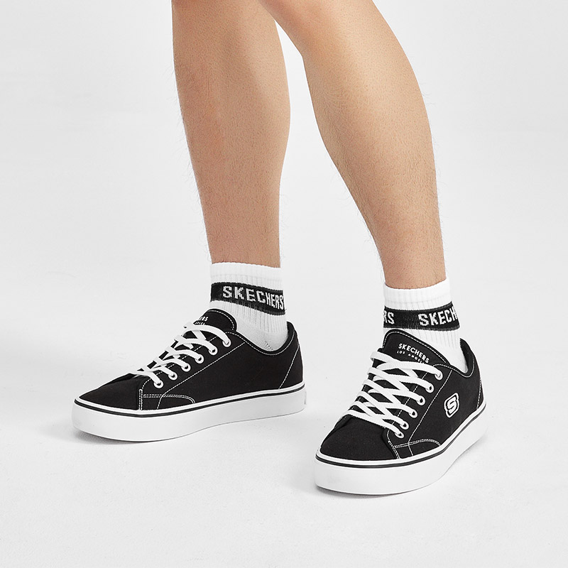 Sizing Skechers杯底1 低筒 板鞋 男款 黑