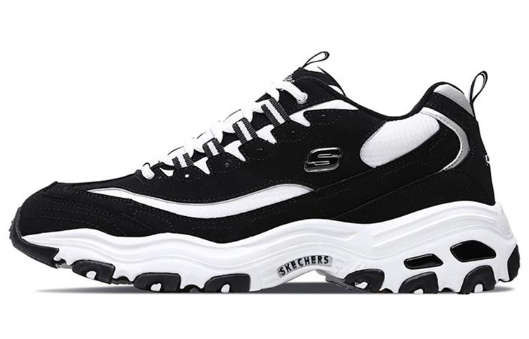 Skechers D'Lites 1.0 'Black White' 666063-BKW
