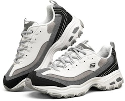 スケッチャーズ D'Lites 1.0 ローカット 黒/灰 237153-BKGY Lookbook スケッチャーズ D'Lites 1.0 ローカット 黒/灰 237153-BKGY