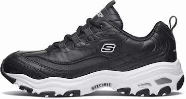 Skechers D Lites 1.0 Low-Top Daddy Shoes Black 51888-BKW Skechers D Lites 1.0 Low-Top Daddy Shoes Black 51888-BKW