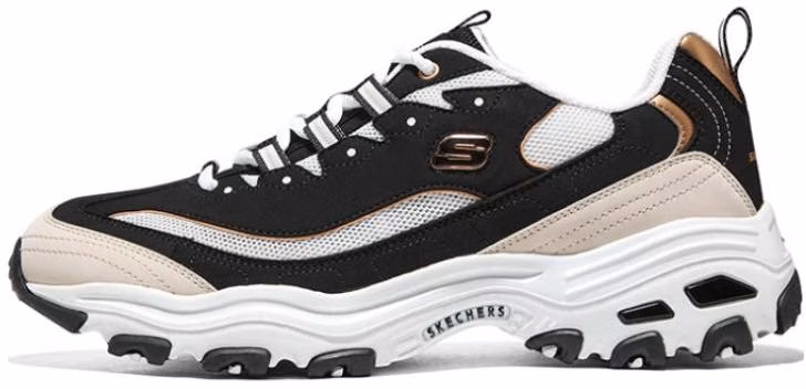 skechers-d-lites-1-0-black-white-gold-894199-bkgd
