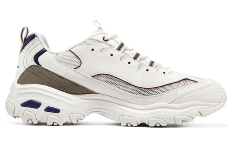 Order Skechers D‘LITES 1.0 透氣黑白金 防滑耐磨 低筒 爸爸鞋 男款 白褐