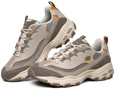 Skechers D'LITES 1.0 低筒運動休閒鞋 男款 棕色 Lookbook Skechers D'LITES 1.0 低筒運動休閒鞋 男款 棕色