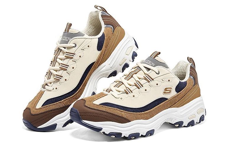 Order Skechers D‘LITES 1.0 奶茶熊摩卡可可 拼接增高底 低筒 爸爸鞋 男款 米棕色