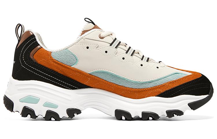 Skechers D'lites 1.0 Sneakers 'White Black Orange' 圖 2