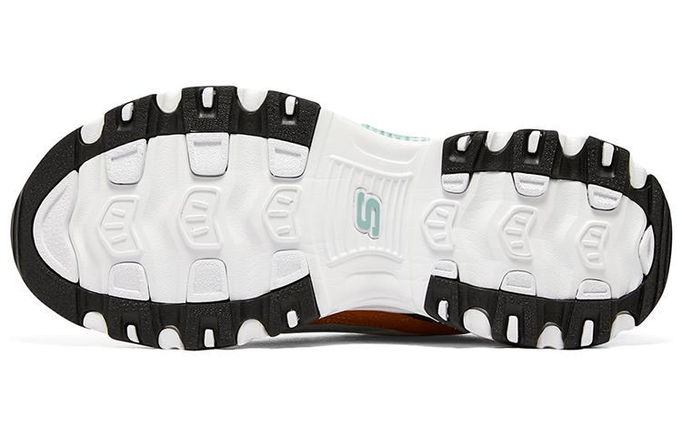 Skechers D'lites 1.0 Sneakers 'White Black Orange' 圖 6