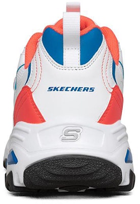 Skechers D'Lites 1.0 Sepatu Lari Putih/Oranye Low-Top 894009-WCRL Shop Skechers D'Lites 1.0 Sepatu Lari Putih/Oranye Low-Top 894009-WCRL