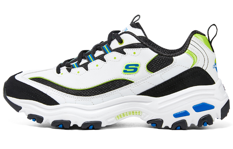 Skechers D'LITES 1.0 'White Black Neon Green'