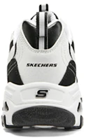 Shop Skechers D‘LITES 1.0 時尚 低筒 老爹鞋 男款 白黑色