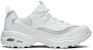 Skechers D'Lites 1.0 Kasut Lari Rendah Kelabu/Putih 666090-WLGY
