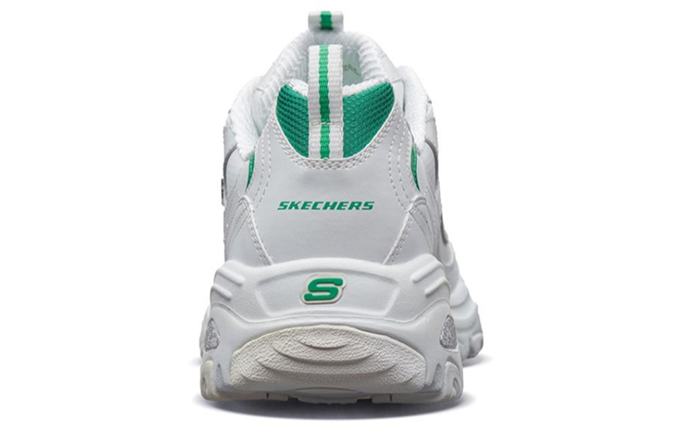 Shop Skechers D'lites 1.0 Kasut Lari Putih/Hijau 52676-WGR