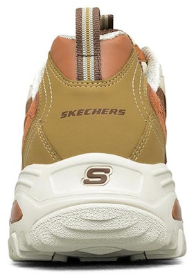 Skechers D'Lites 1.0 Low-Top Running Shoes White/Brown 237153-TPNT Shop Skechers D'Lites 1.0 Low-Top Running Shoes White/Brown 237153-TPNT