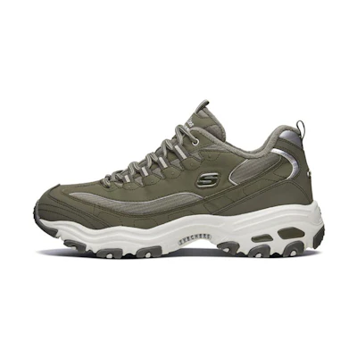 Skechers D'Lites 1.0 'Olive Green Plush'