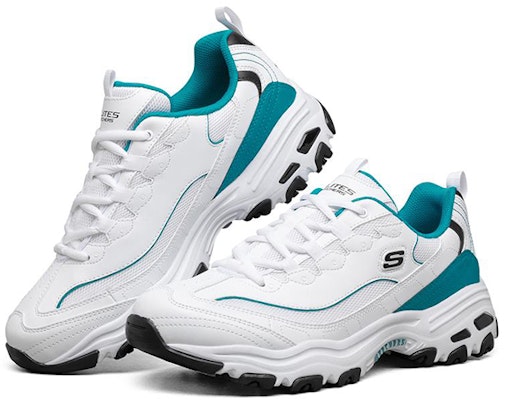 斯凯奇 D Lites 1.0 低帮 运动鞋 白/绿 894009-WTQ Lookbook 斯凯奇 D Lites 1.0 低帮 运动鞋 白/绿 894009-WTQ