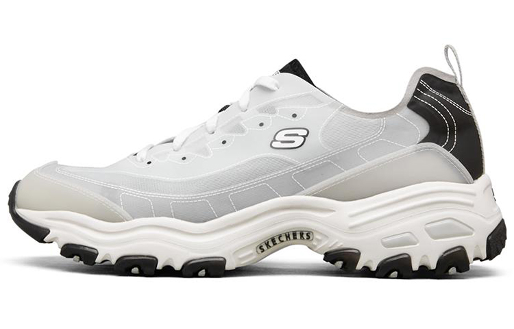 Skechers D Lites 1.0 Low Running Shoes White/Black
