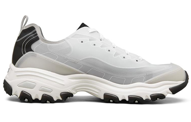 Skechers D Lites 1.0 Low Running Shoes White/Black 圖 2
