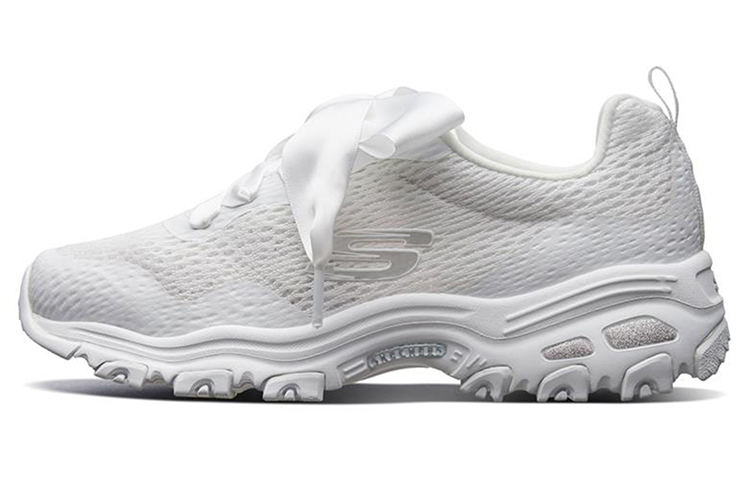 (Women) Skechers D'lites 1.0 White 66666196-WHT