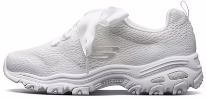 (Women) Skechers D'lites 1.0 White 66666196-WHT (Women) Skechers D'lites 1.0 White 66666196-WHT