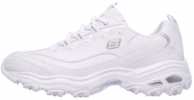 Skechers D'Lites 1.0 Low-Top Running Shoes White 52676-WHT Skechers D'Lites 1.0 Low-Top Running Shoes White 52676-WHT