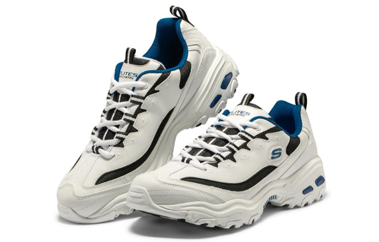 Skechers D'Lites 1.0 'White Black Blue' 圖 3