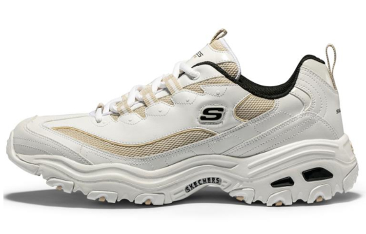 Buy Skechers D'Lites 1.0 Running Shoes Beige/White/Yellow 888002-WNT