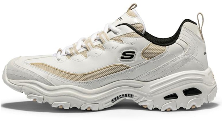Skechers D'Lites 1.0 Running Shoes Beige/White/Yellow 888002-WNT Buy Skechers D'Lites 1.0 Running Shoes Beige/White/Yellow 888002-WNT
