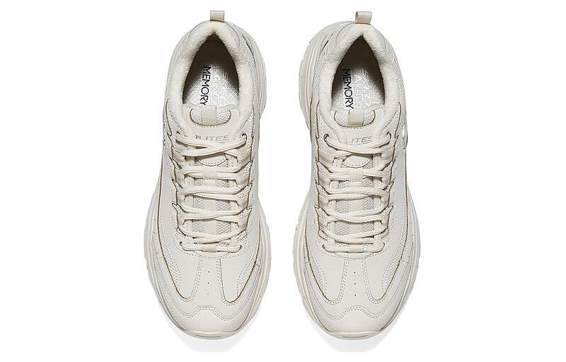 Lookbook Skechers D'Lites 1.0 Kasut Chunky 'Putih Krim' 894268-NAT