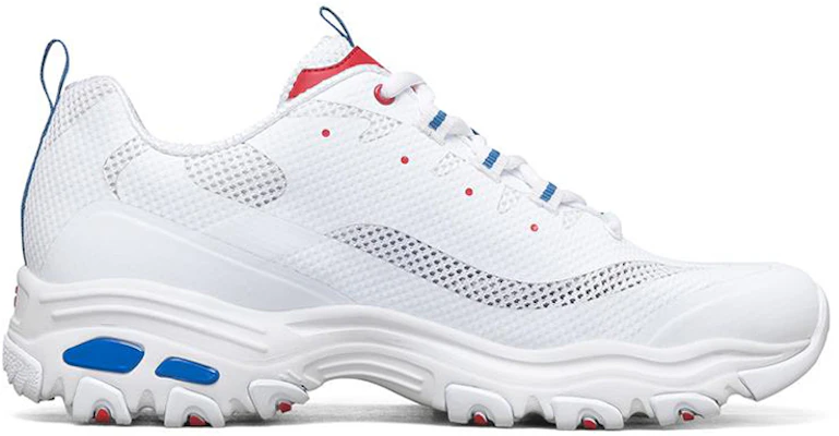 Skechers D‘Lites 1.0 低筒運動鞋 白藍紅 Order Skechers D‘Lites 1.0 低筒運動鞋 白藍紅