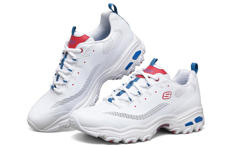Lookbook Skechers D‘Lites 1.0 低筒運動鞋 白藍紅