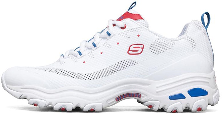 Skechers D'Lites 1.0 Low-Top Running Shoes White/Blue/Red 888014-WBRD Buy Skechers D'Lites 1.0 Low-Top Running Shoes White/Blue/Red 888014-WBRD