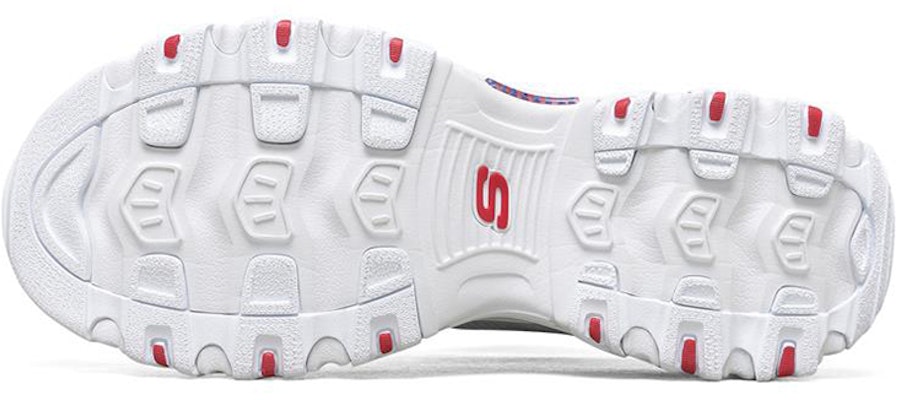 Skechers D'Lites 1.0 Low-Top Running Shoes White/Blue/Red 888014-WBRD Purchase Skechers D'Lites 1.0 Low-Top Running Shoes White/Blue/Red 888014-WBRD