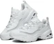 Lookbook Skechers D''Lites 1.0 Low Laufschuhe Grau/Weiß 666090-WLGY