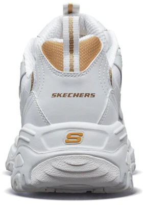 Skechers D'lites 1.0 Running Shoes White/Gold 52676-WGD Purchase Skechers D'lites 1.0 Running Shoes White/Gold 52676-WGD