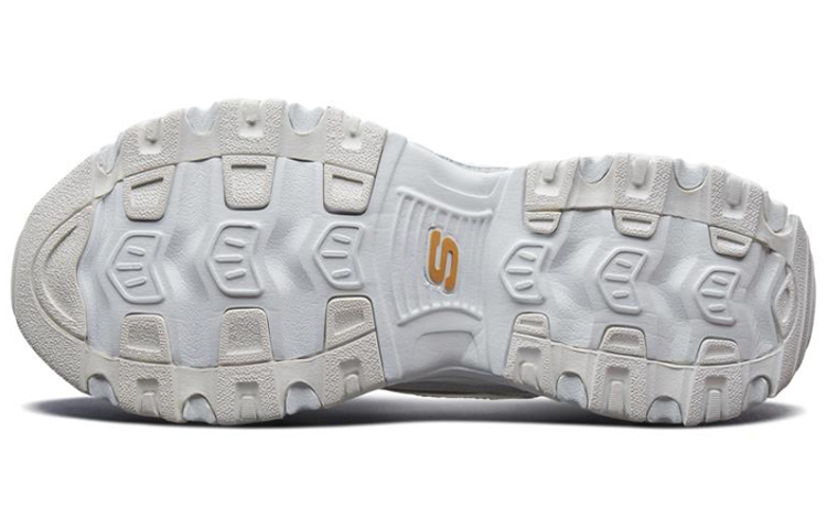 Details for Skechers D'lites 1.0 Running Shoes White/Gold 52676-WGD