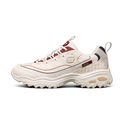 Skechers D lites Low-Top Running Shoes Beige/Red