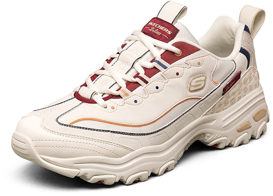 斯凯奇 D'lites 低帮跑鞋 米色/红色 666169-WHT Lookbook 斯凯奇 D'lites 低帮跑鞋 米色/红色 666169-WHT