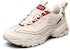 Skechers D Lites Kasut Larian Low-Top Beige/Merah 666169-WHT