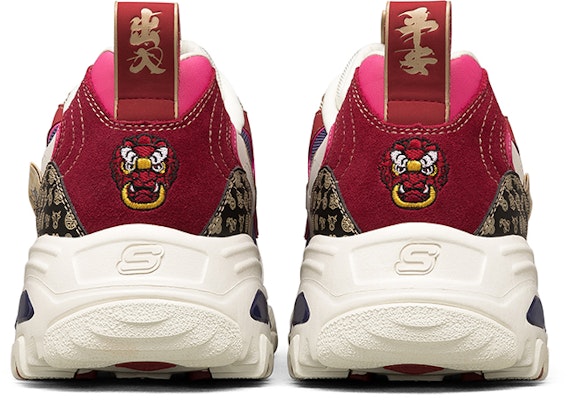 Skechers D'lites 2021 Tahun Baru Putih/Merah 666169-MULT Details for Skechers D'lites 2021 Tahun Baru Putih/Merah 666169-MULT