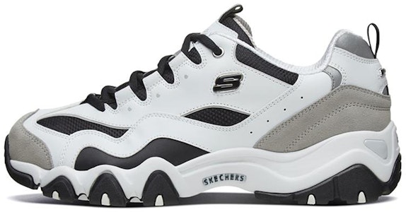 Skechers D‘Lites 2.0 耐磨厚底低筒休閒運動鞋 白黑灰 Buy Skechers D‘Lites 2.0 耐磨厚底低筒休閒運動鞋 白黑灰